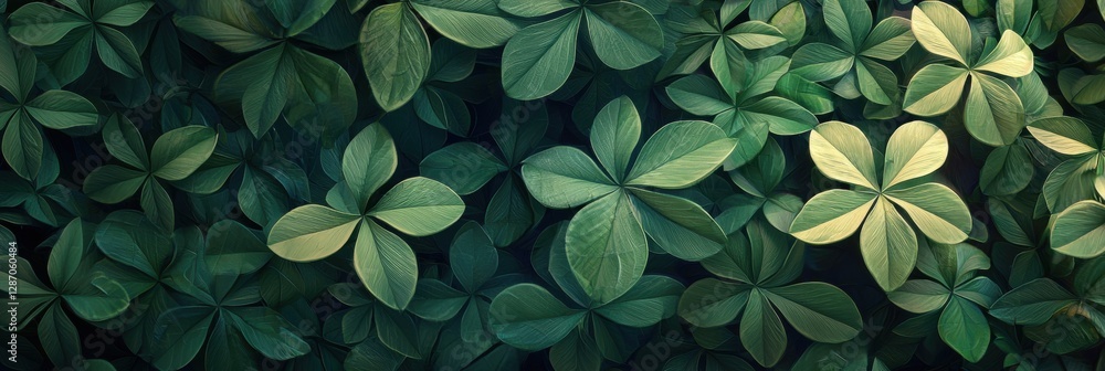 Saint Patrick Day leaf 3d background Saint Patrick Day leaf 3d background