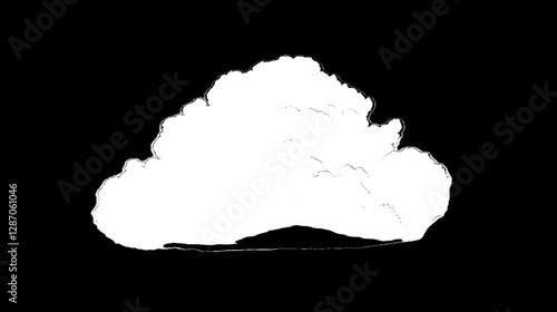 Stunning White Cumulus Cloud