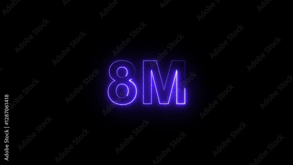 Neon a vibrant blue design with the text Neon a vibrant blue design with the text