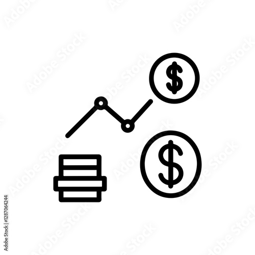 Bid-Ask Spread Icon - Financial Trading and Market Liquidity Symbol