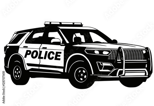 SUV Police car 