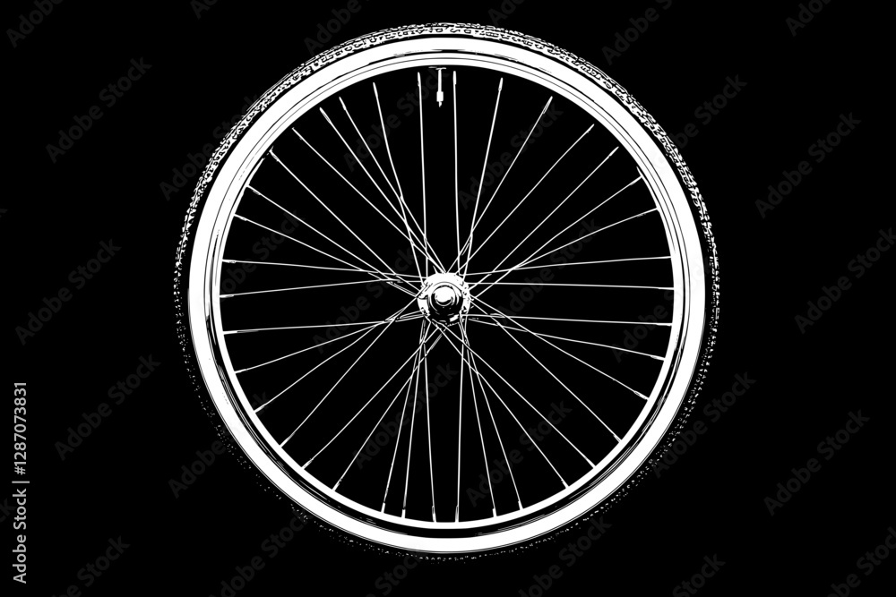 Naklejka premium Bicycle Wheel - Modern Design