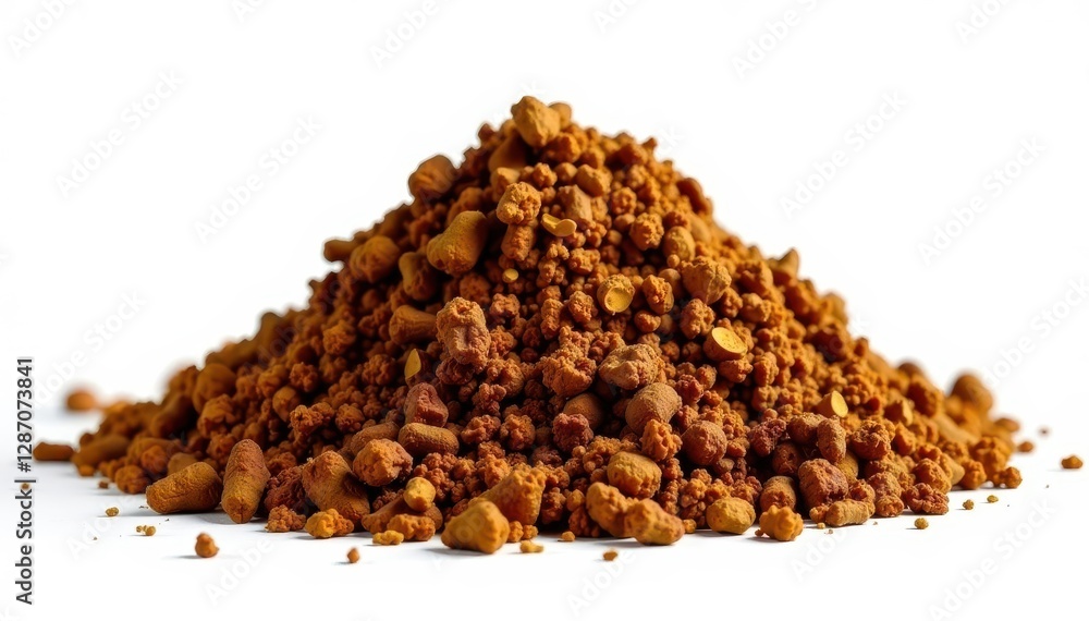 Rough texture of dried tobacco heap, isolated , plant, white background, isolated Rough texture of dried tobacco heap, isolated , plant, white background, isolated