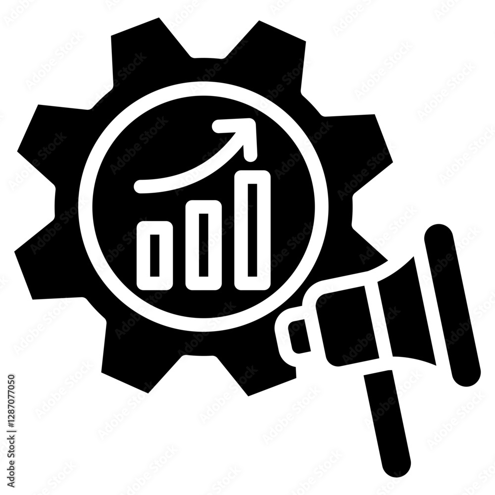Marketing Automation glyph icon Marketing Automation glyph icon
