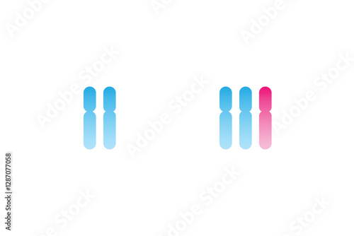 Trisomy 16 Syndrome Science Design. Vector Illustration.