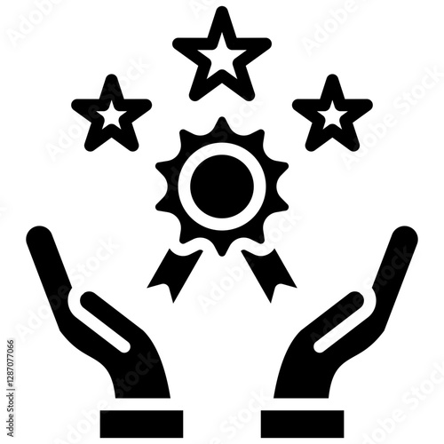 Brand Loyalty glyph icon