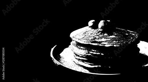 A Stack of Golden Brown Pancakes