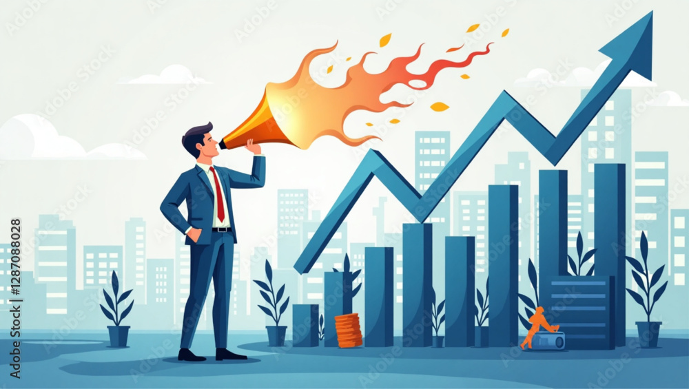 Businessman Exploring Emerging Trends and Market Opportunities for Business Growth in 2023 Businessman Exploring Emerging Trends and Market Opportunities for Business Growth in 2023