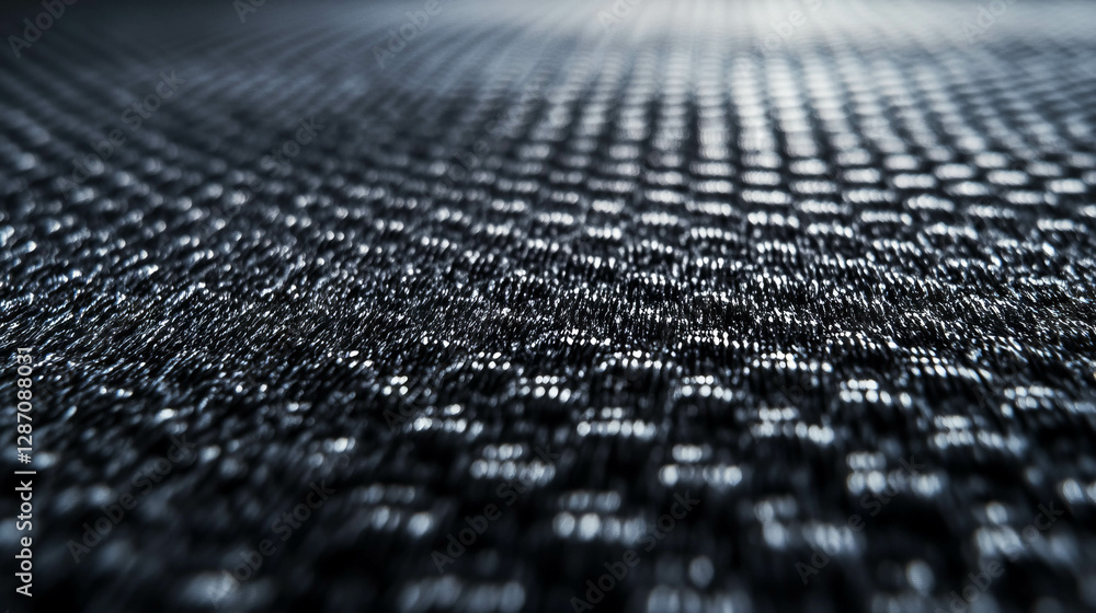 Abstract close-up of ribbed plastic texture with fabric backing for design inspiration Abstract close-up of ribbed plastic texture with fabric backing for design inspiration