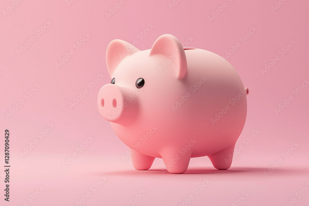 Piggy bank isolated on a solid color background Piggy bank isolated on a solid color background