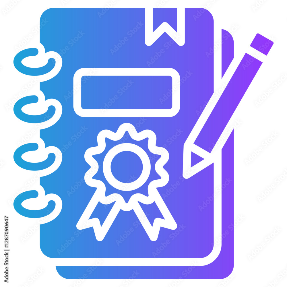 Brand Guidelines glyph gradient icon Brand Guidelines glyph gradient icon
