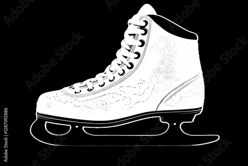 Elegant Cream-Colored Ice Skates