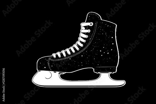 Ice Skates - Winter Sports Illustration