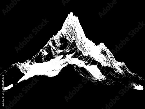 Majestic Snow-Capped Mountain Peak