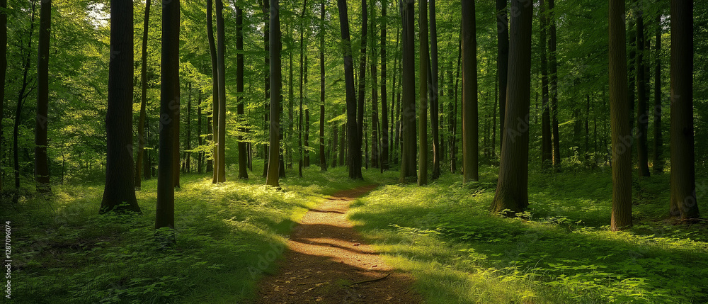 Naklejka premium Spuren im Wald