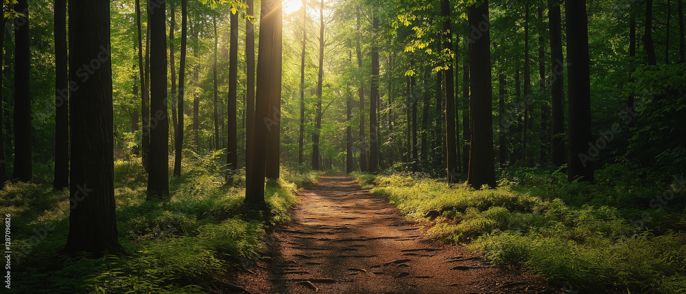Fototapeta premium Spuren im Wald