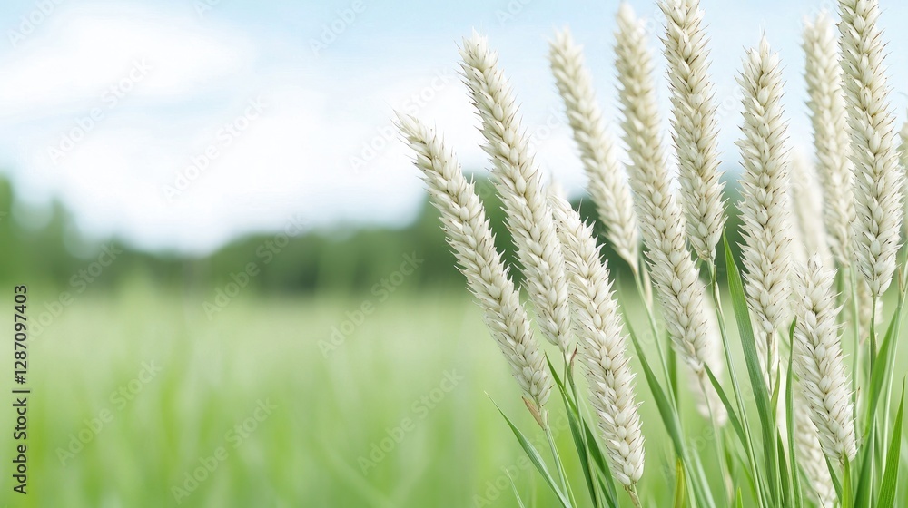 White grass field summer nature background White grass field summer nature background