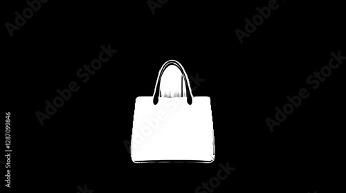 Elegant White Tote Bag Design