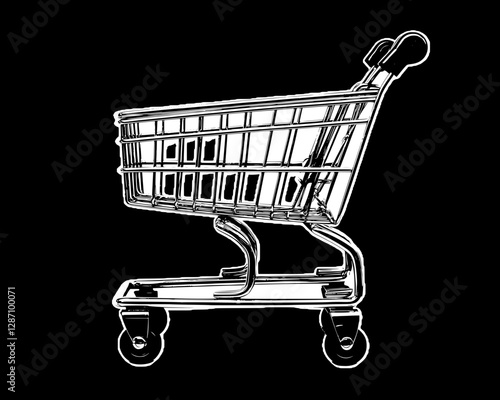 Sleek Shopping Cart Design