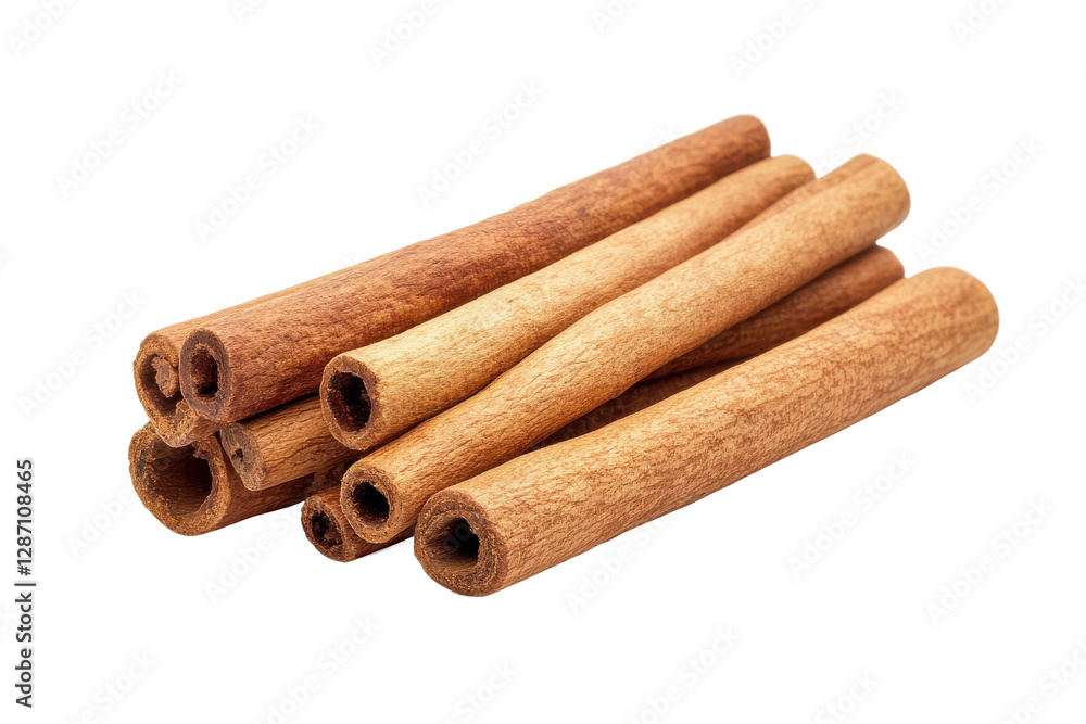 Cinnamon sticks and powder image, showcasing spice, flavor, and culinary ingredient details. Cinnamon sticks and powder image, showcasing spice, flavor, and culinary ingredient details.