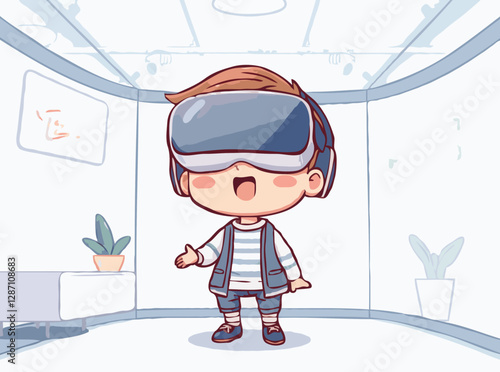 Immersive Virtual Reality Simulation Scene