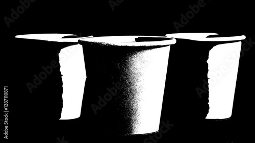 Elegant Disposable Paper Coffee Cups