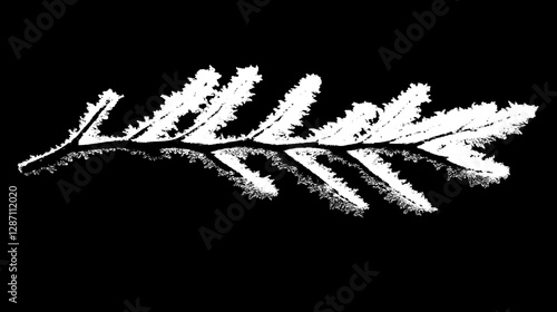 Frosted Leaf in Winter's Embrace