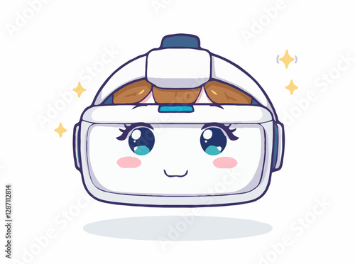Virtual Reality Headset Technology Concept