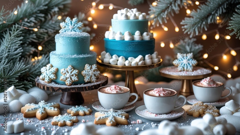 Frosted Whimsy: A Winter-Themed Dessert Table That Brings the Magic of Snow Indoors Frosted Whimsy: A Winter-Themed Dessert Table That Brings the Magic of Snow Indoors