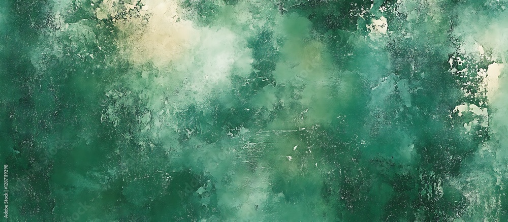 Obraz premium Abstract Green Watercolor Texture