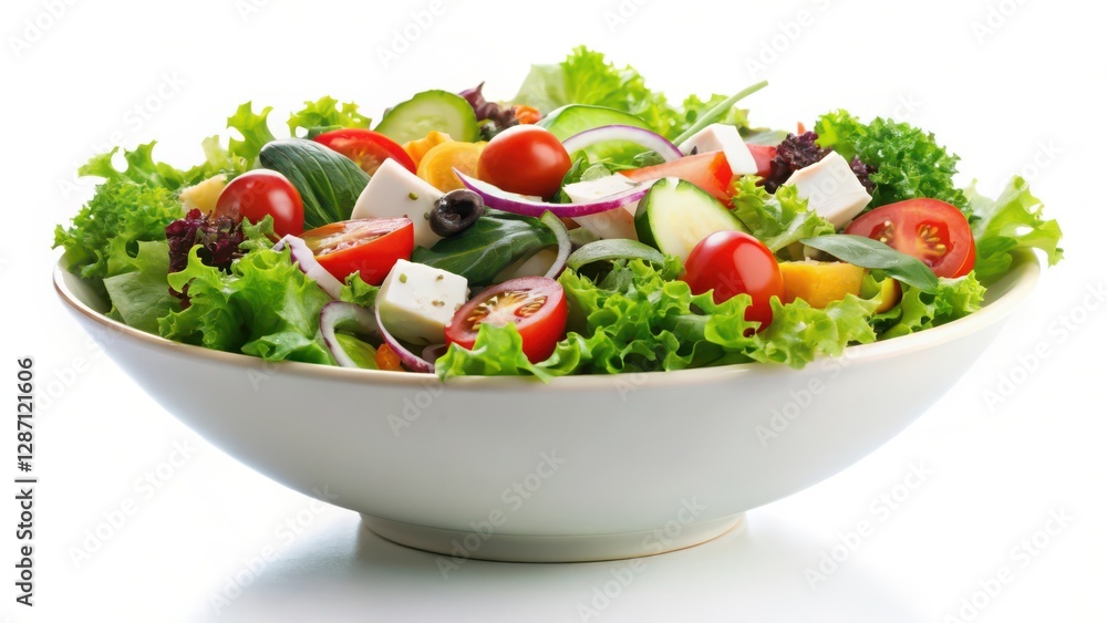 Fresh Vegetable Salad in Bowl Fresh Vegetable Salad in Bowl
