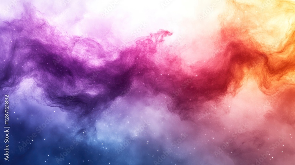 Fototapeta premium Cosmic Nebula: A Symphony of Colors in the Universe