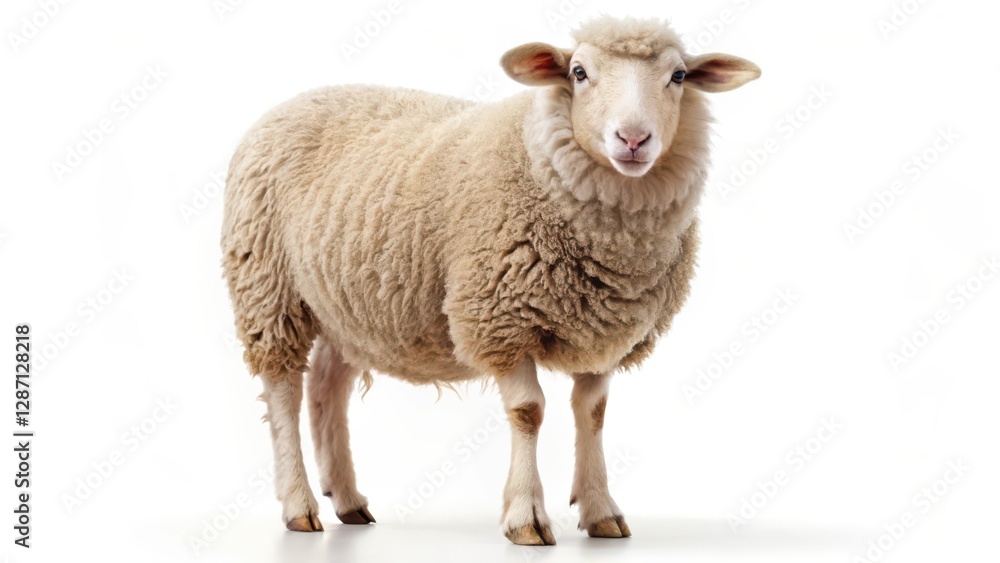 Sheep on White Background Sheep on White Background