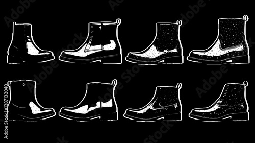 Stylish Black Leather Boots Collection