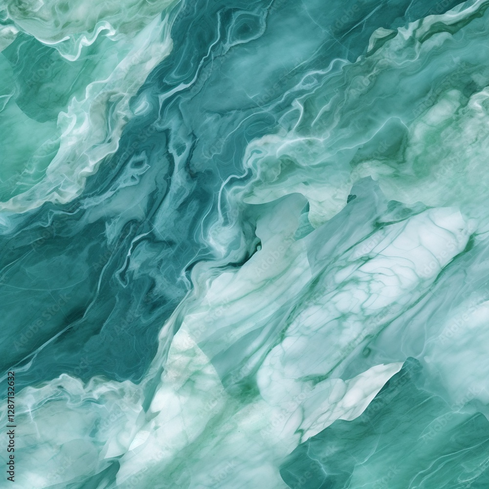 Abstract Teal and White Swirl Pattern Abstract Teal and White Swirl Pattern