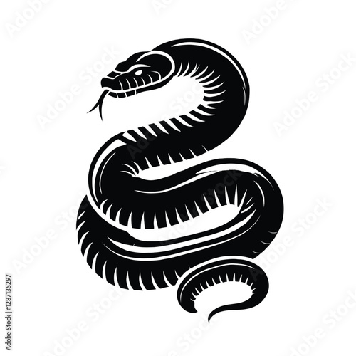 Anaconda Silhouette in Jungle