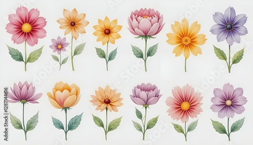 Wallpaper Mural Flower, plant leaf background image, natural texture banner Torontodigital.ca