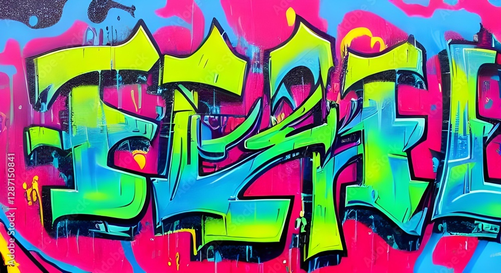 Obraz premium Abstract Graffiti Art Design | 387