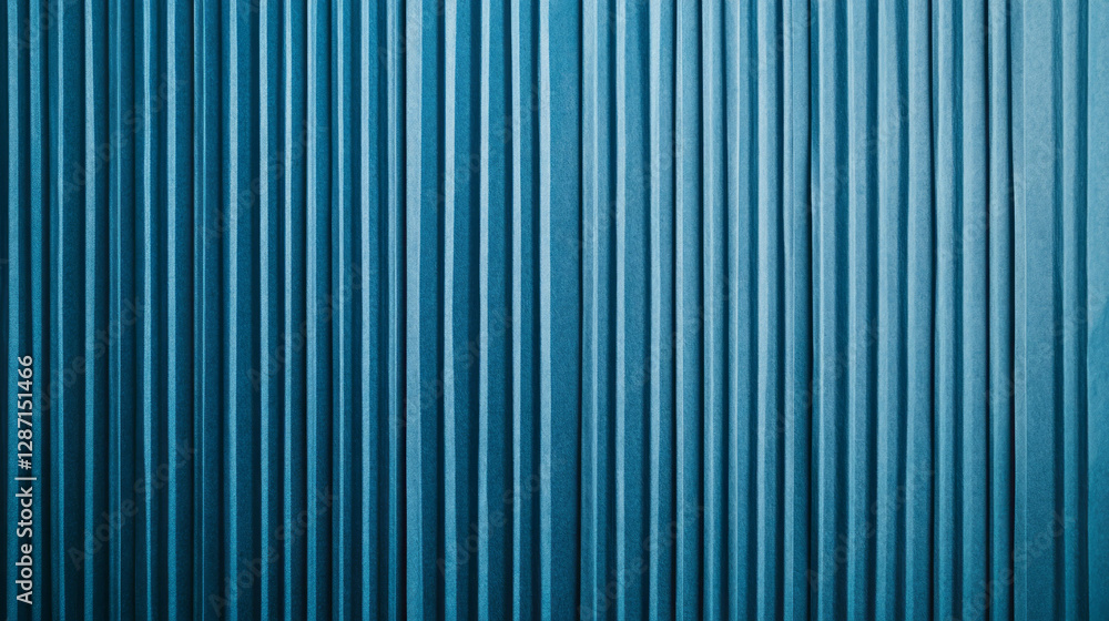 Vertical ribbed blue paper texture for artistic backgrounds and creative designs