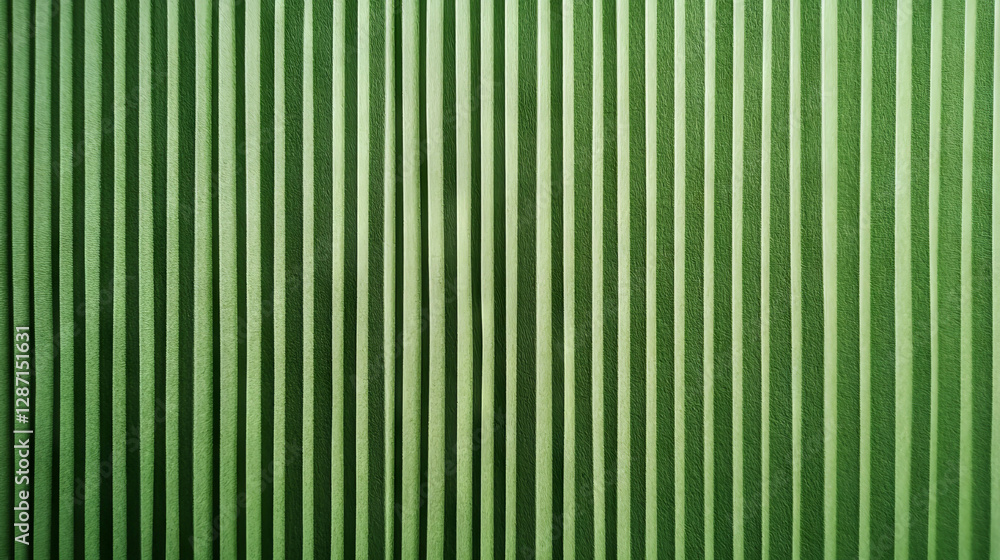 Vertical ribbed green paper texture for creative design and background concepts Vertical ribbed green paper texture for creative design and background concepts