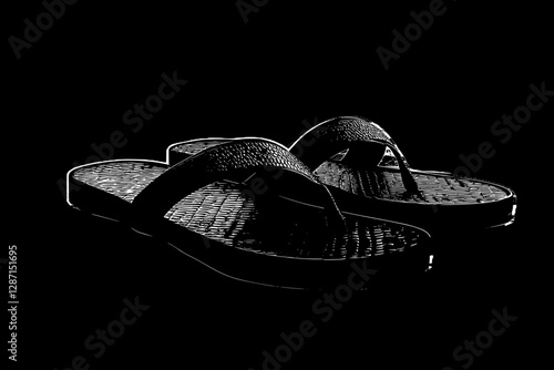 Stylish Black Flip-Flops for Summer