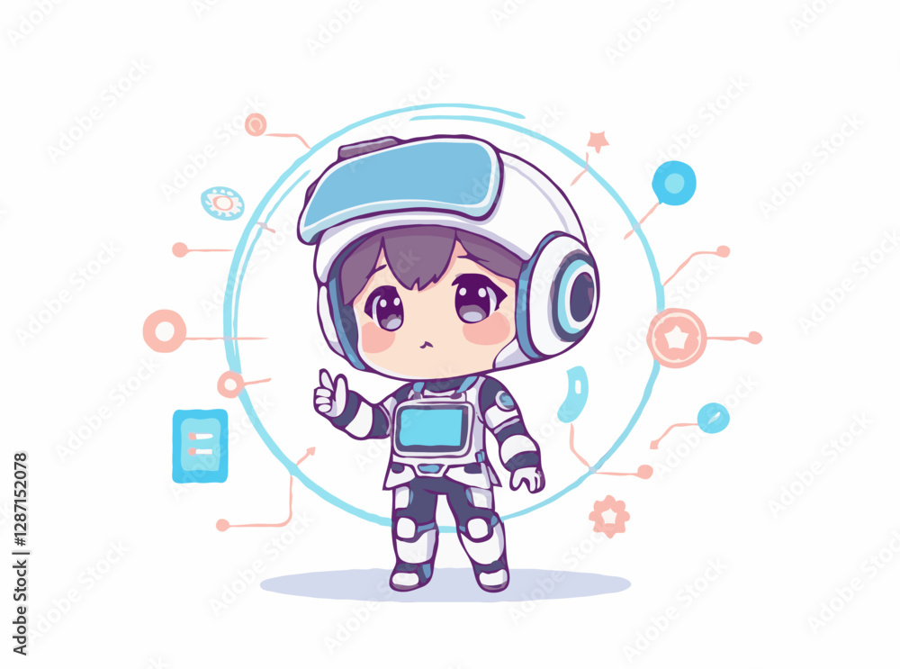 Futuristic Technology Concept in Abstract Vector Design Futuristic Technology Concept in Abstract Vector Design