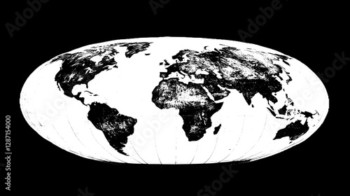 Vintage World Map Graphic Design