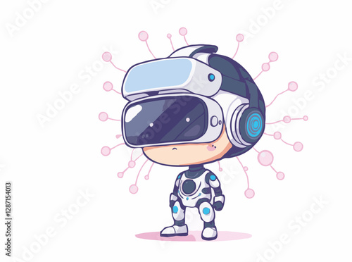 Artificial Intelligence and Virtual Reality Technology Graphic