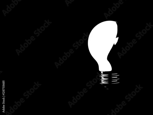 Elegant White Lightbulb Design