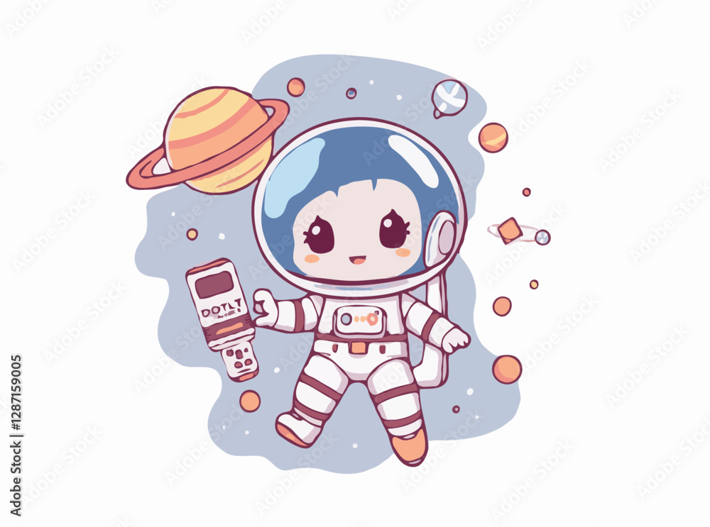 Space Exploration and Futuristic Technology Vector Graphic Space Exploration and Futuristic Technology Vector Graphic