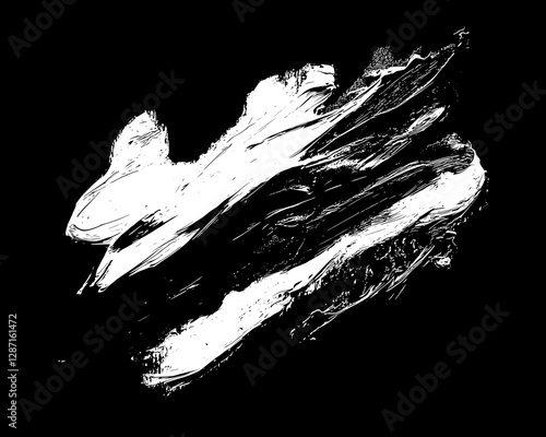 Abstract Colorful Paint Strokes