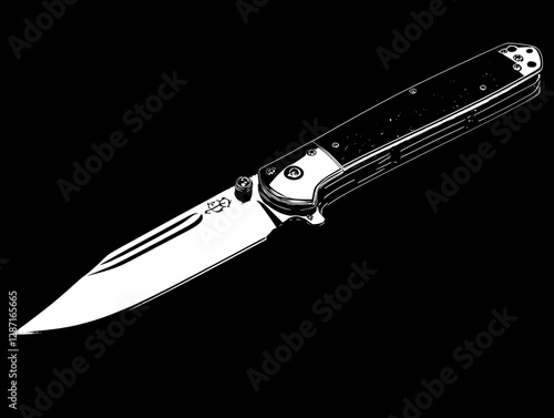 High-End Folding Knife - Exquisite Design and Craftsmanship