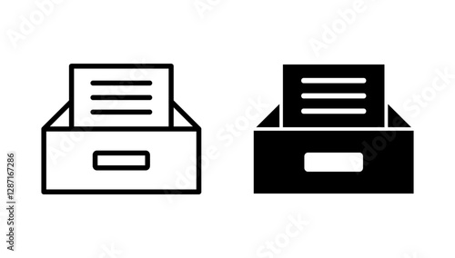 Archive folders icon vector. Document vector icon. Archive storage icon.