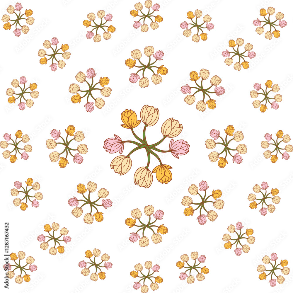 Circular Floral Pattern Design
Circular Floral Pattern Design